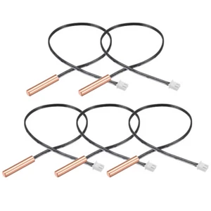 5 Pcs 50K NTC Thermistor Probe 15.7 Inch Copper Temp Sensor for Air Conditioner - Picture 1 of 3