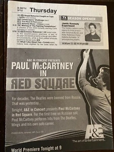 The Beatles, Paul McCartney in Red Square, Vintage TV Guide Ad - Picture 1 of 1