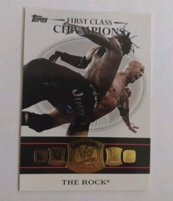 Topps 2012 WWE First Class Champions Card Subset The Rock 8 of 20 - Image 1 of 2