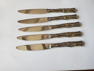 Juego de 5 cuchillos cubiertos Lunt sarong dorado Foto 1 de 2