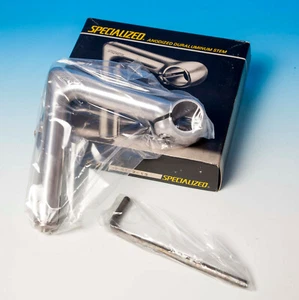 Attacco Manubrio Pipa Specialized STEM S-2 VINTAGE EROICA 140 mm NOS NEW IN BOX - Foto 1 di 11