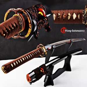 Espada Samurái Japonesa Hecha a Mano Tamurái Oro Real 18K Arcilla Musashi Templada T10 - Imagen 1 de 11