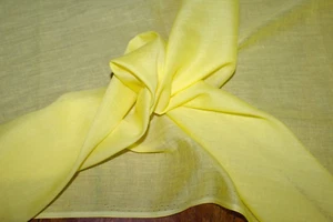 Tela de velo de seda/algodón limón, por medio metro, 114 cm de ancho - Imagen 1 de 1