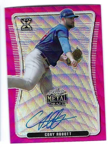 CORY ABBOTT 2020 LEAF METAL DRAFT XRC ROOKIE AUTO /10 - Picture 1 of 1