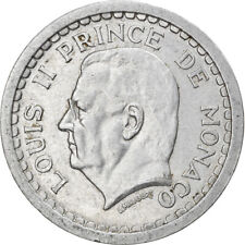 [#835163] Coin, Monaco, Louis II, 2 Francs, 1943, VF, Aluminum, KM:121, G