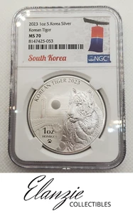 2023 South Korea Silver Korean Tiger NGC MS70 (mintage 30,000) - Picture 1 of 5