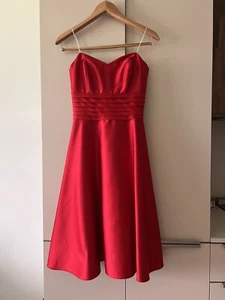 ABS Evening by Allen Schwartz Women's Red 100% Polyester Dress, Size 2 - Picture 1 of 5