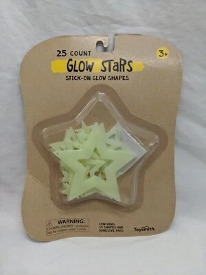 Toysmith 25 unidades estrellas brillantes formas brillantes adhesivas Foto 1 de 3