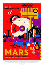 Mars Visit The Historic Sites NASA Space Travel Poster Poster 12x18