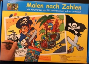 ++Malen nach Zahlen mit Acrylfarben+++Piratenschatz+++neu+++Honos-Verlag++ab 8 J - Bild 1 von 2