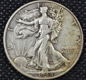 1944 - D Walking Liberty Half Dollar - selten besser  - Bild 1 von 2