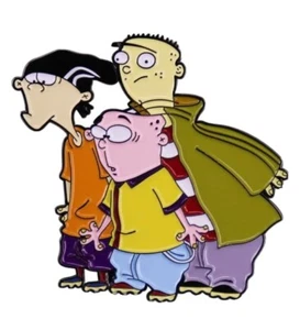 Ed, Edd And Eddy Cartoon Characters Surprised Enamel Metal Pin - Picture 1 of 4