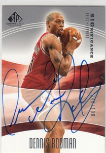 2004-05 SP Game Used SIGnificance Autograph Auto 046/100 Dennis Rodman Bulls