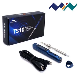 Mini Soldador TS101 Digital Star Azul Mini Kit de Puntas y Mini Soldador 65/90W PD DC5525 - Imagen 1 de 20