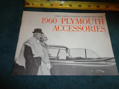 CATÁLOGO DE ACCESORIOS PLYMOUTH 1960 / ORIGINAL FURY SAVOY BELVEDERE SUBURBAN++ Foto 1 de 4