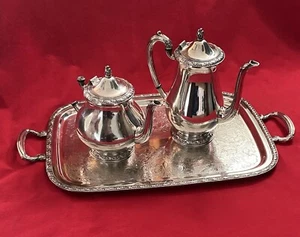 QUEEN BESS TUDOR PLATE ONEIDA COMMUNITY 1946  3 piece Tea Set - Picture 1 of 24