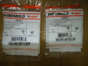 Legrand/Wiremold 8DEC Evolution Series Decorator Device Plate, Ivory, (Lot of 2) - Picture 1 of 2