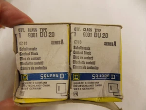 NOS 2er Set Vierkant D 9001 DU20 Kontaktblöcke A2 - Bild 1 von 6