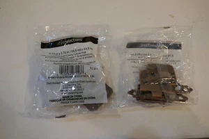 Style Selections Flush Self Closing Cabinet Hinge - Aged Bronze Finish - 2 Pairs - Picture 1 of 6