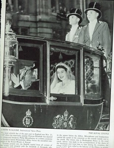 Princess Elizabeth Marriage to Philip 1947 News PHOTO FROM BOOK Joseph Waldorf - Picture 1 of 1