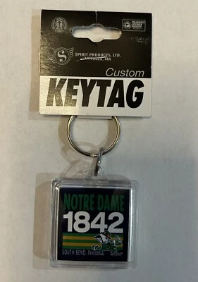 Notre Dame Fighting Irish Square Acrylic Keychain Key Tag Spirit Products - Image 1 of 4