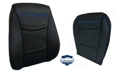2006-2011 For BMW 325i, 325xi, 2Door Driver Top & Bottom leather seat cover Blk - Image 1 of 4