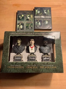 The Monster Legacy DVD Collection mit 3 Deko-Büsten Box-Set -Sammlung -LESEN -!! - Bild 1 von 2