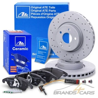 ATE FRONT BRAKE DISCS + CERAMIC PADS FOR MERCEDES E-CLASS W212 S212 A207 C207 - Image 1 of 4