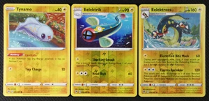 Pokemon Cards Tynamo 057 Eelektrik 058 Eelektross 059/185 Reverse Holo NM/M - Picture 1 of 1