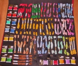 Vintage Lot (90+) J&P Coats Embroidery Floss Thread Skeins -6 Strand multi-color - Picture 1 of 9
