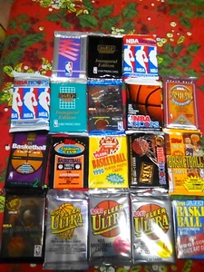 NBA Basketball Cards Wax Packs Bulk Lot Fleer, Hoops, Skybox Ultra Upperdeck NEW - Picture 1 of 1
