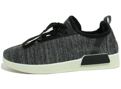 黑色珠光系带网球鞋运动鞋女式 7.5 码运动扭曲 — 第 1/4 张图片