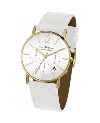 JACQUES LEMANS Relógio Feminino Analógico Quartzo Casual Vestido Clássico Mostrador Branco Waterpr - Imagem 1 de 3