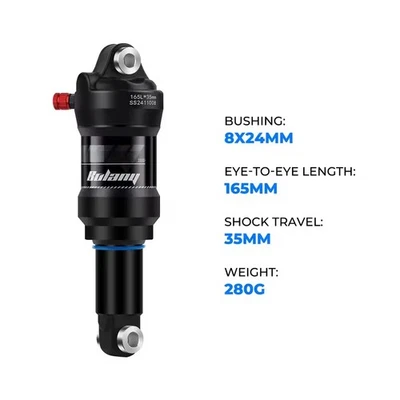 Задний амортизатор воздушные амортизаторы для горного велосипеда горного велосипеда с блокировкой 165 мм 190 мм - Изображение 1 из 4