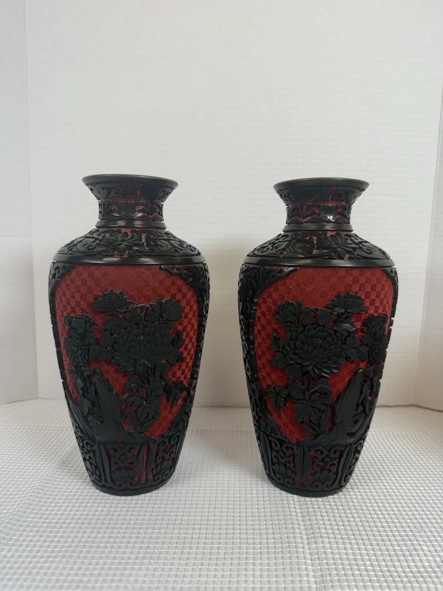 中国雕漆花瓶| eBay