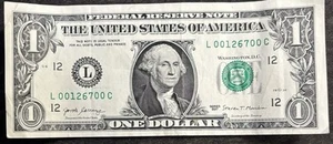 2017 S.F. $1 Bill Bookend 00’s December 6th 1970 Birthday/Ann. Low Sum 16 Note - Picture 1 of 2