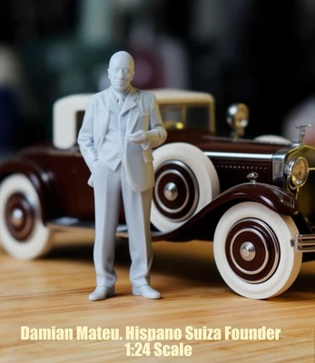 DAMIAN MATEU NON DIPINTO per Hispano Suiza Franklin nuovo di zecca 1:24 - Immagine 1 di 4