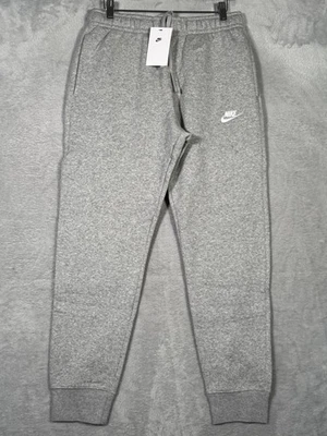 Брюки мужские Nike маленькие серые клубные флисовые для бега стандартные конические штанины BV2671-063 - Изображение 1 из 4