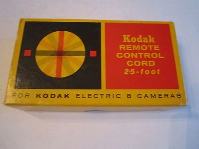 VINTAGE KODAK REMOTE CONTROL CORD 25FT FOR ELECTRIC 8 CAMERAS - IN BOX - OFC-CC - Image 1 of 2