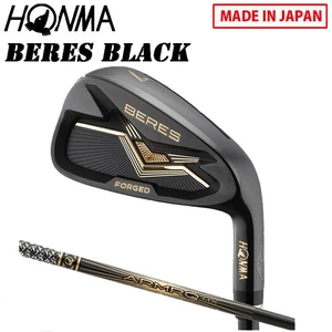 HONMA Golf Japon BERES BLACK Fer Armrq MX Noir Graphite Shaft Simple Fer