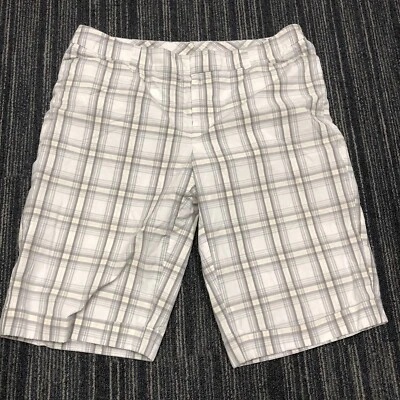 Club Monaco Plaid Cotton Bermuda Shorts sz 10 - Image 1 of 4