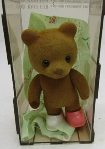 VTG 1980 Applause Teddy Bear Story 4" Flocked Brown Bear - Picture 1 of 7