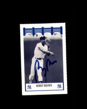Bobby Brown Signed 1992 Wiz Yankees of The 70's New York Yankees Autograph