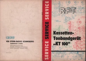 SONNEBERG, Prospekt 1969, VEB Stern-Radio Sonneberg RFT Kassetten-Tonband-Gerät - Bild 1 von 2