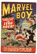 Marvel Boy #2 1951- Atlas Superhero book- Washington DC attacked- VG-