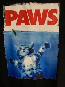 PAWS t shirt New 100% Cotton ALL sizes JAWS spoof funny shirt - Picture 1 of 2