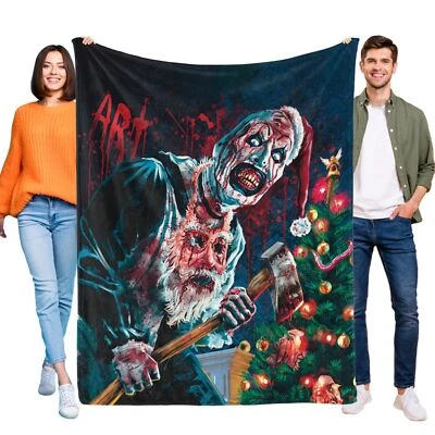 Terrifier Horror  Blanket Throw Soft Bed Soft Flannel Blanket Birthday Gift - Image 1 of 4