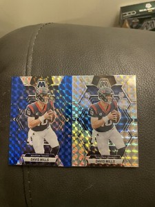 2023 Panini Mosaic Football Davis Mills #/99 Blue Mosaic + Silver Mosaic SP MINT