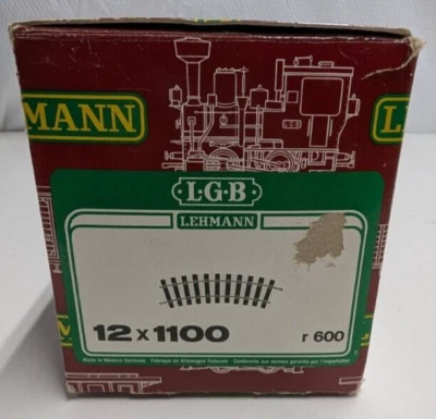 LGB 1100 G Scale 30 Degree R=600 Curved Track Sections (12) IOB In Original Box - Image 1 of 4