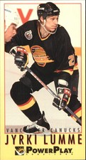 1993-94 PowerPlay Canucks Hockey Card #252 Jyrki Lumme